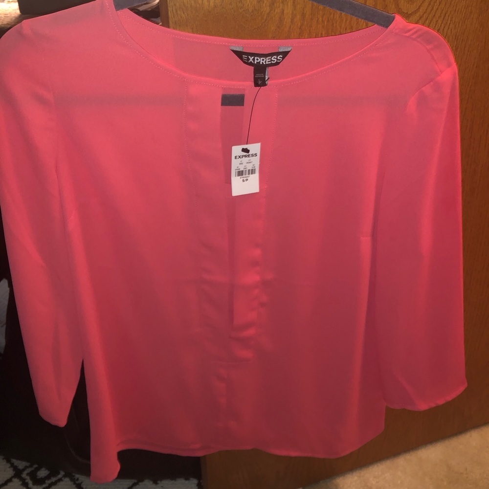 Express coral blouse